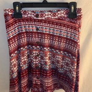Tilly’s pink and maroon skirt!